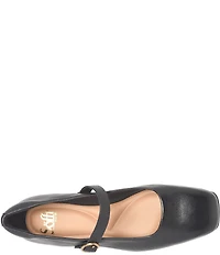 Sofft Palma Leather Hidden Wedge Mary Jane Pumps