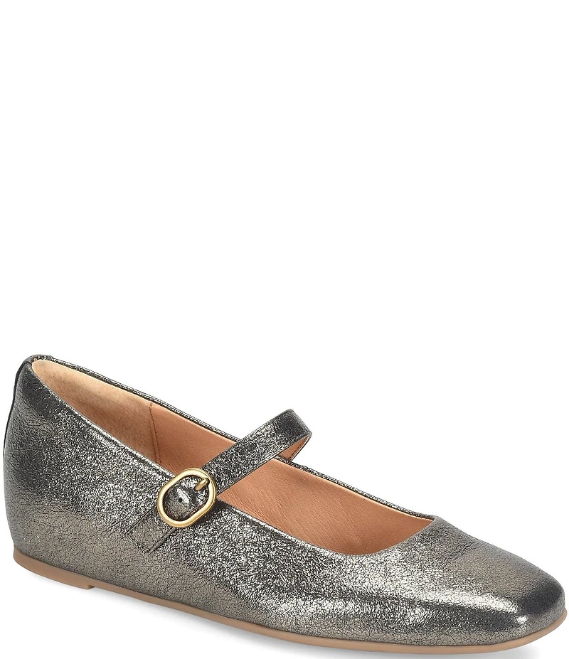 Sofft Palma Leather Hidden Wedge Mary Jane Pumps