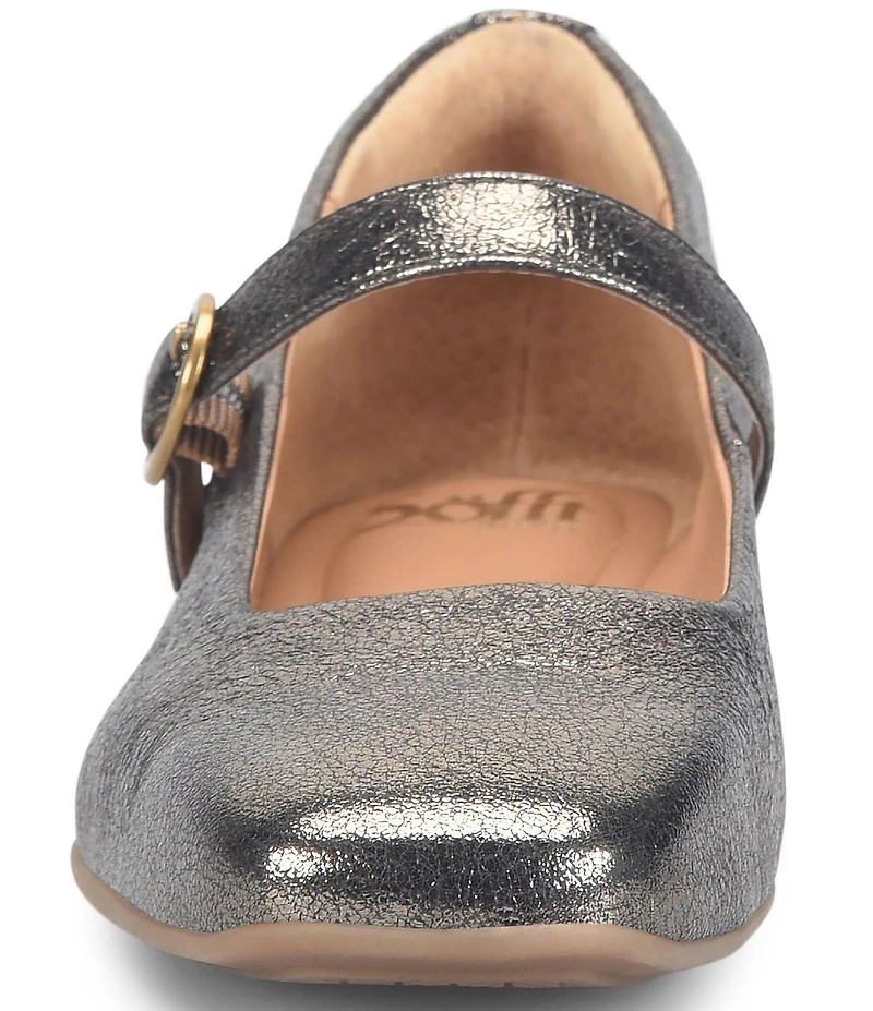 Sofft Palma Leather Hidden Wedge Mary Jane Pumps