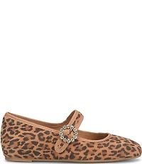 Sofft Peyton Leopard Mary Jane Hidden Wedge Flats