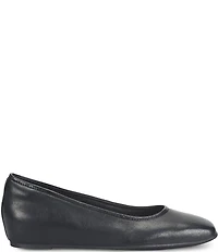Sofft Poppy Leather Slip On Ballet Wedge Pumps