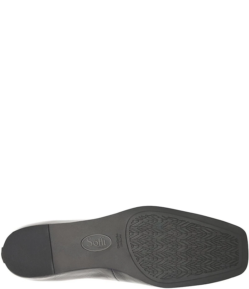 Sofft Poppy Leather Slip On Ballet Wedge Pumps