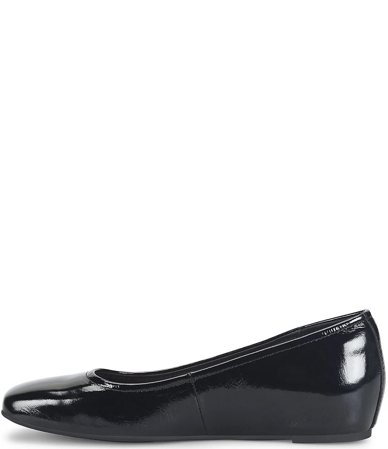 Sofft Poppy Patent Leather Slip On Ballet Wedge Pumps