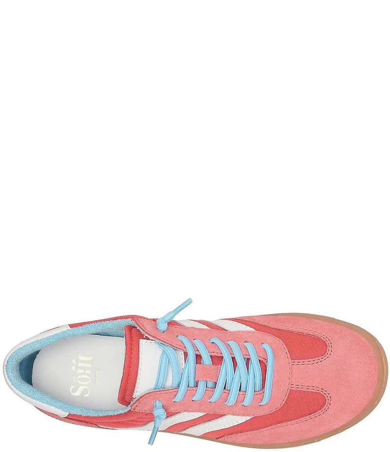 Sofft Remmi Suede and Nylon Retro Sneakers
