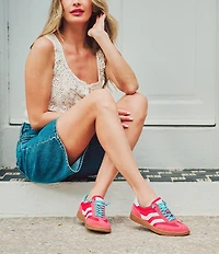 Sofft Remmi Suede and Nylon Retro Sneakers