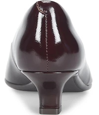 Sofft Sabrina Patent Leather Pointed Toe Kitten Heel Pumps