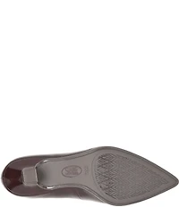 Sofft Sabrina Patent Leather Pointed Toe Kitten Heel Pumps