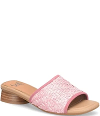 Sofft Sahara Woven Raffia Slide Sandals