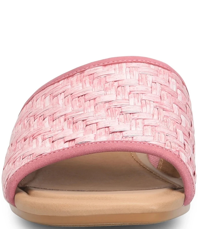 Sofft Sahara Woven Raffia Slide Sandals