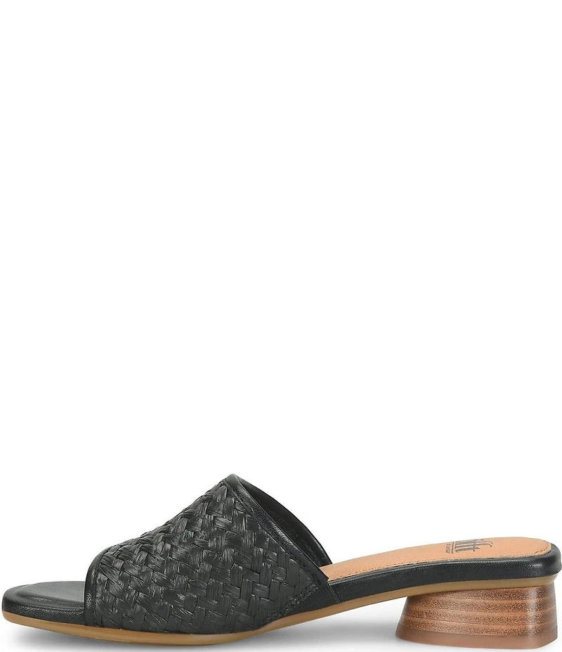 Sofft Sahara Woven Raffia Slide Sandals