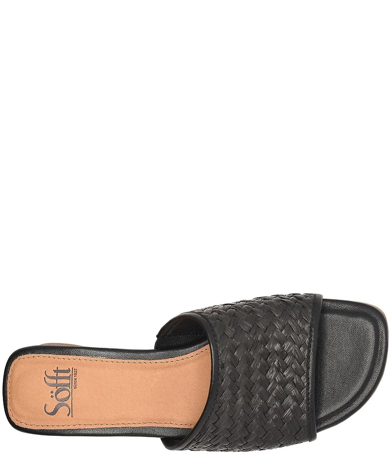 Sofft Sahara Woven Raffia Slide Sandals