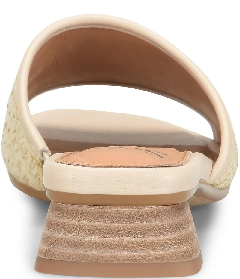 Sofft Sahara Woven Raffia Slide Sandals