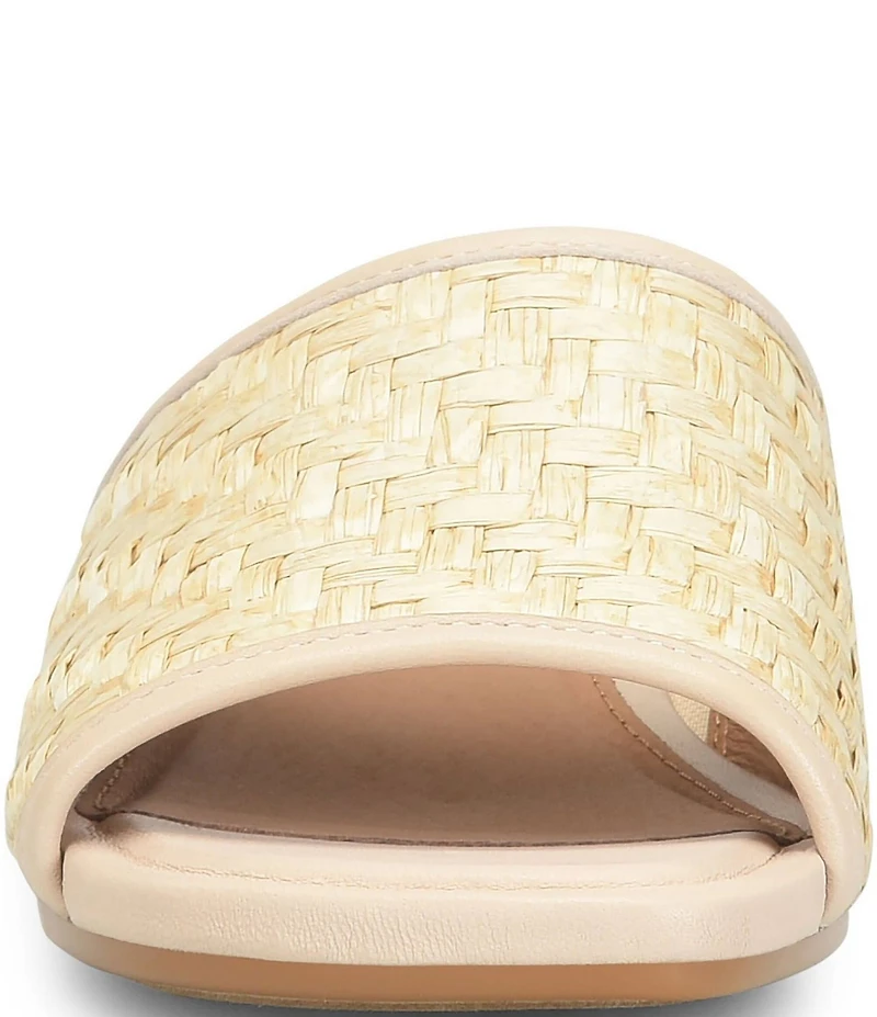 Sofft Sahara Woven Raffia Slide Sandals