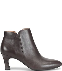 Sofft Sasha Waterproof Leather Kitten Heel Dress Booties