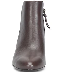 Sofft Sasha Waterproof Leather Kitten Heel Dress Booties