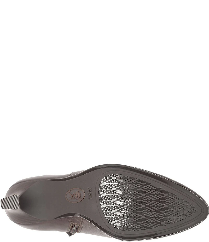 Sofft Sasha Waterproof Leather Kitten Heel Dress Booties