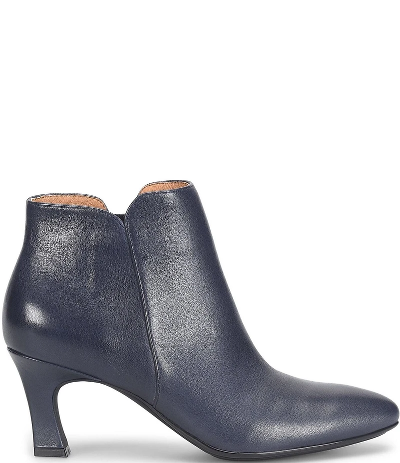 Sofft Sasha Waterproof Leather Kitten Heel Dress Booties
