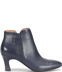 Sofft Sasha Waterproof Leather Kitten Heel Dress Booties