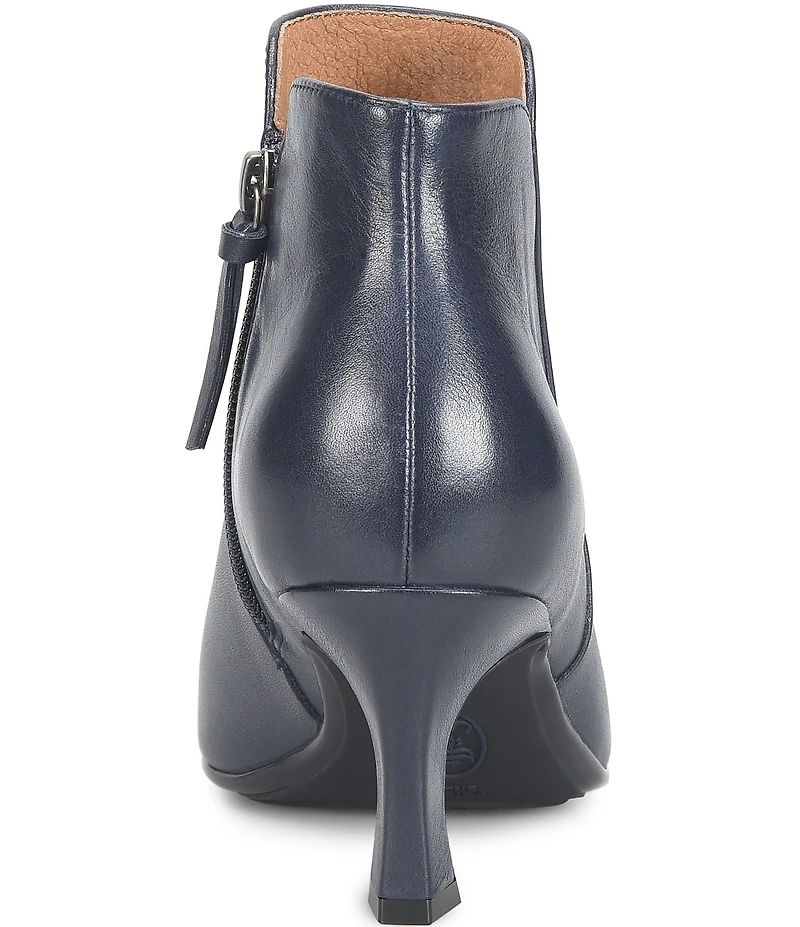 Sofft Sasha Waterproof Leather Kitten Heel Dress Booties