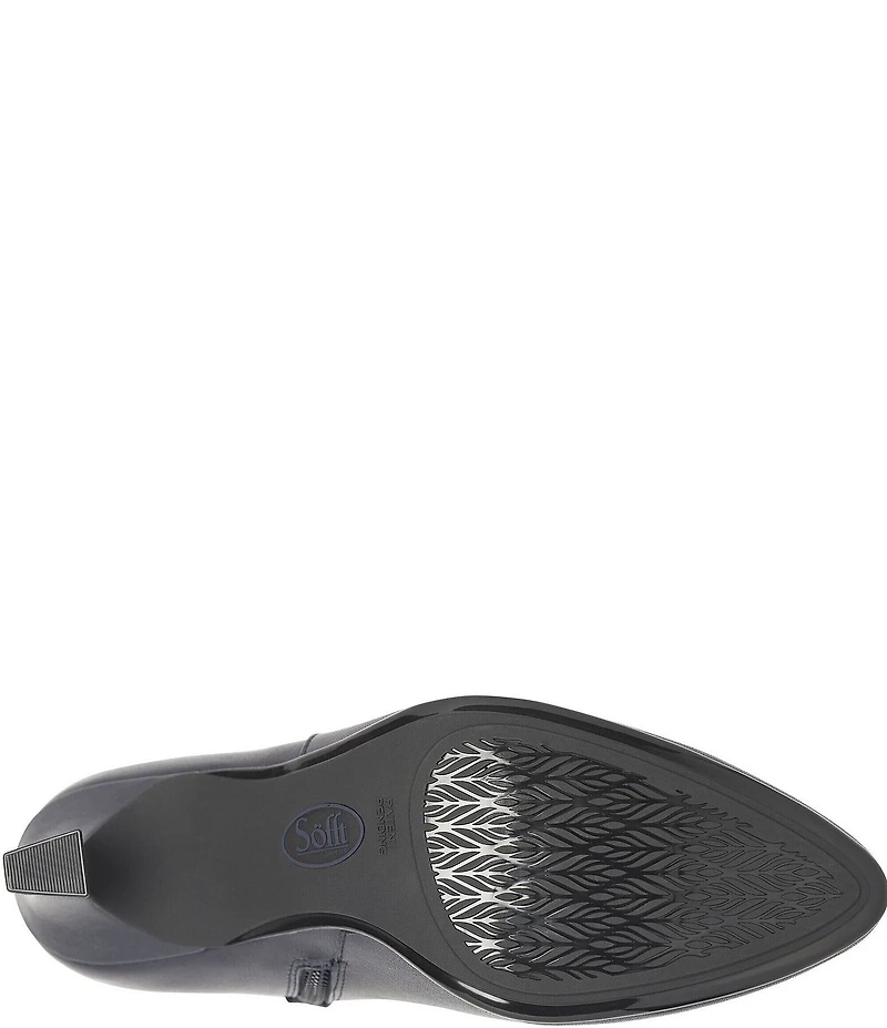 Sofft Sasha Waterproof Leather Kitten Heel Dress Booties