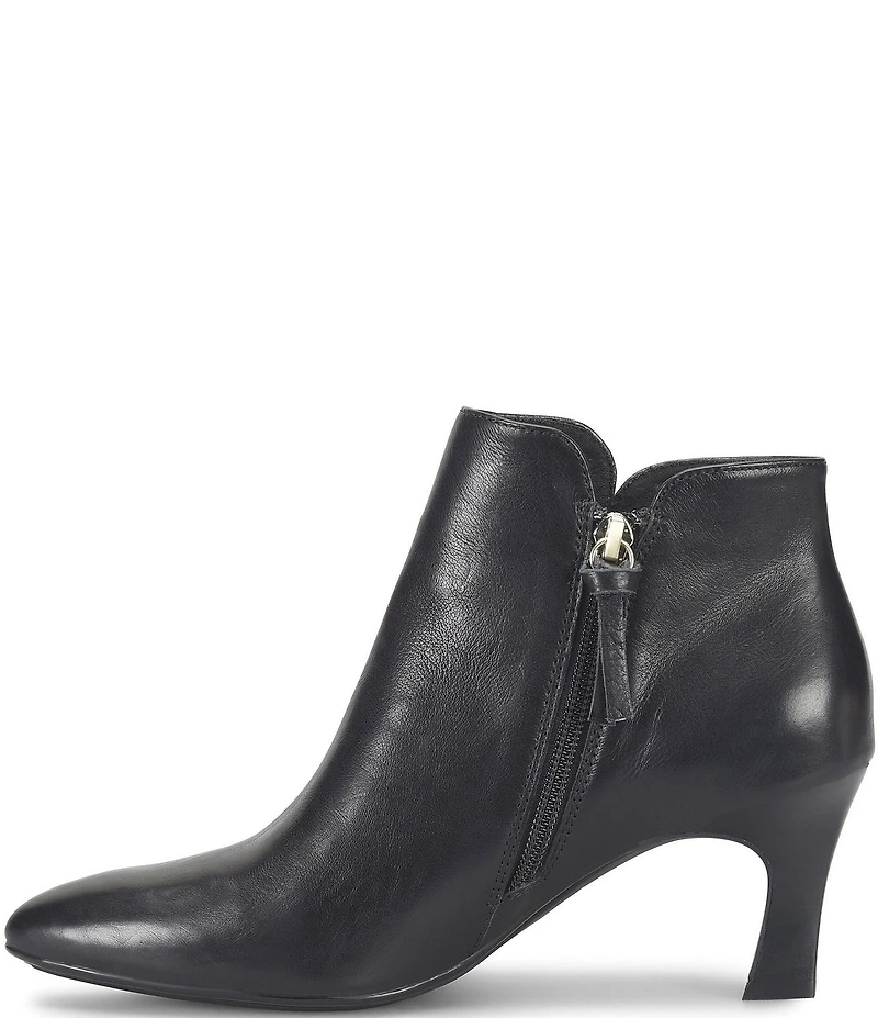 Sofft Sasha Waterproof Leather Kitten Heel Dress Booties