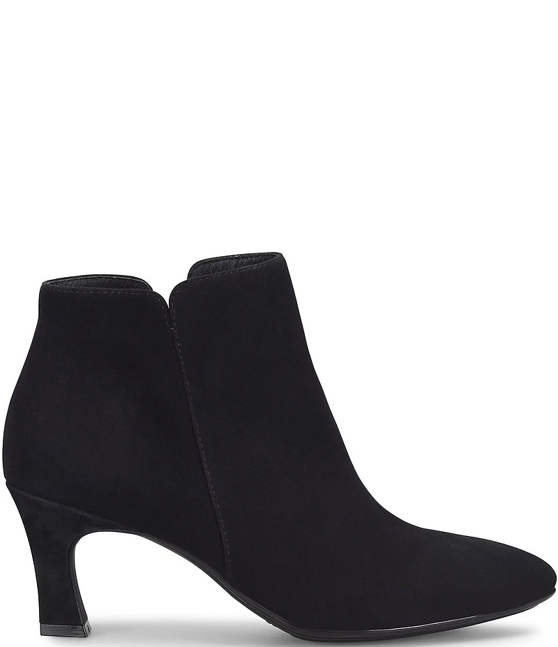 Sofft Sasha Waterproof Suede Kitten Heel Dress Booties