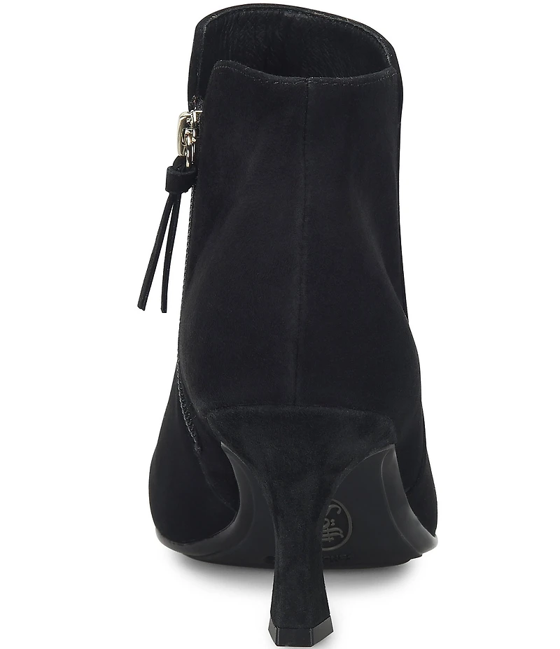 Sofft Sasha Waterproof Suede Kitten Heel Dress Booties