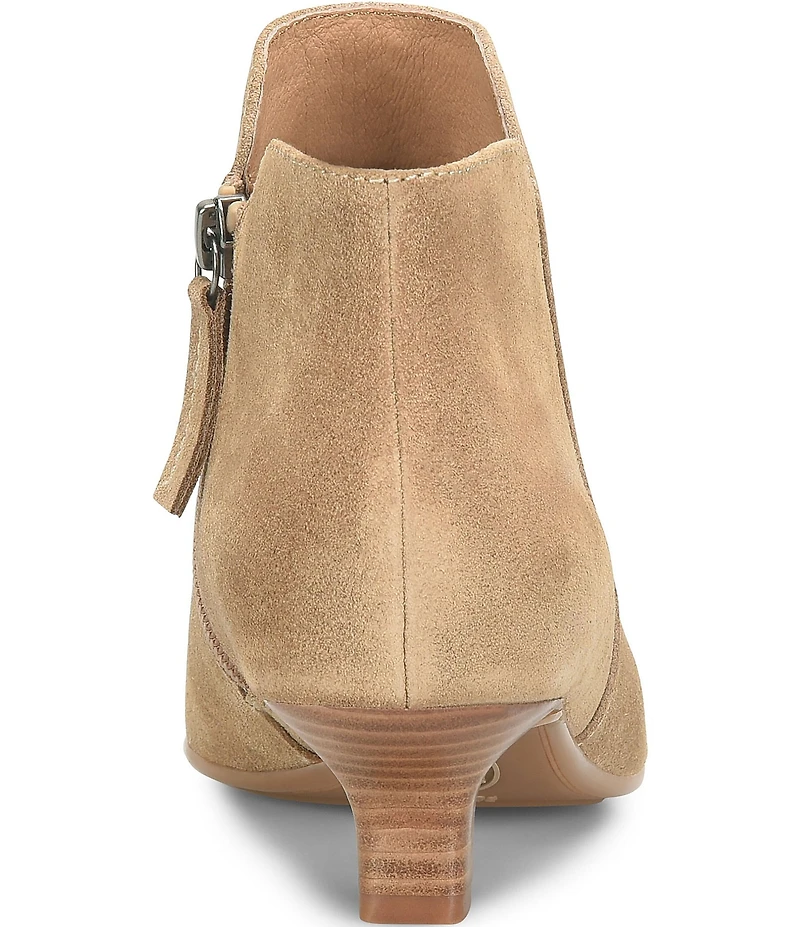 Sofft Sawyer Waterproof Suede Kitten Heel Dress Booties
