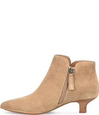 Sofft Sawyer Waterproof Suede Kitten Heel Dress Booties