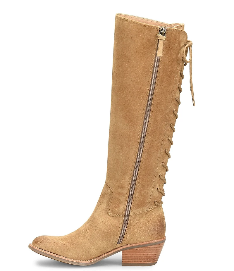 Sofft Sharnell Heel Suede Adjustable Waterproof Western Inspired Boots