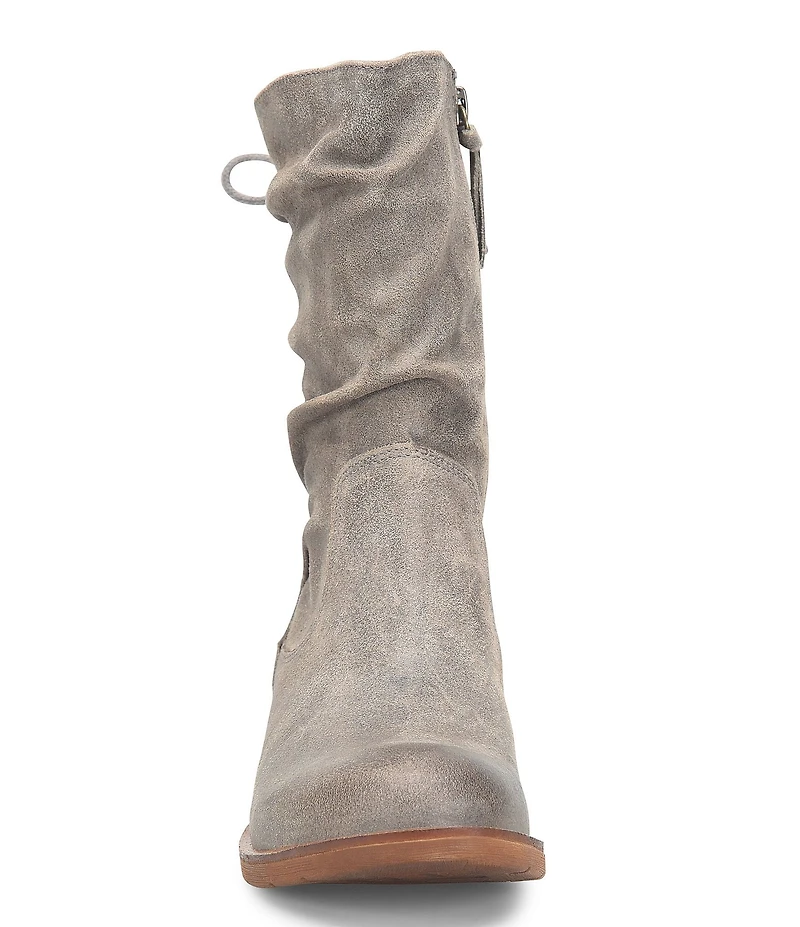 Sofft Sharnell Low Waterproof Suede Lace-Up Back Zip Boots