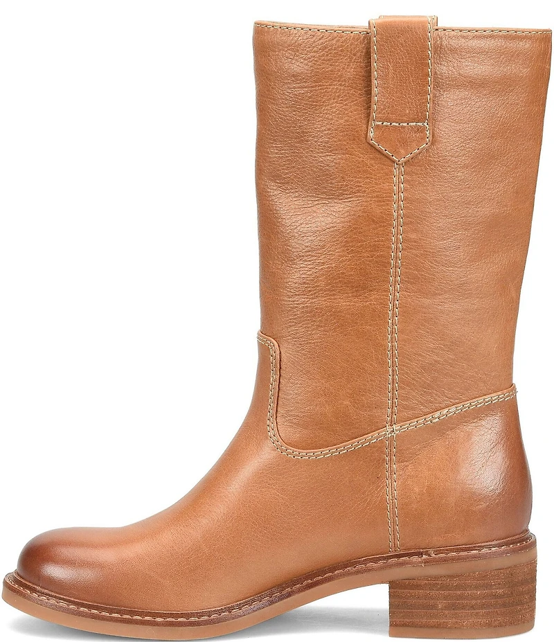 Sofft Tabitha Leather Pull Tab Mid Calf Boots