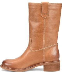 Sofft Tabitha Leather Pull Tab Mid Calf Boots