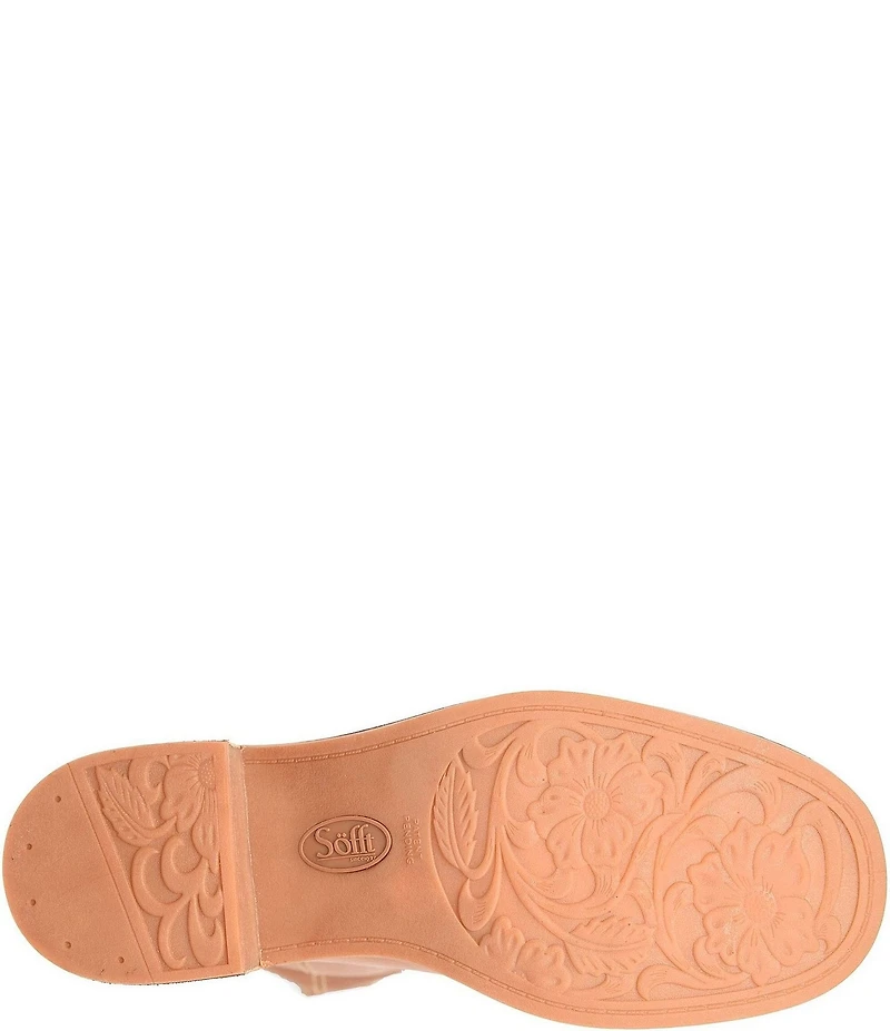 Sofft Tabitha Leather Pull Tab Mid Calf Boots