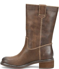 Sofft Tabitha Leather Pull Tab Mid Calf Boots