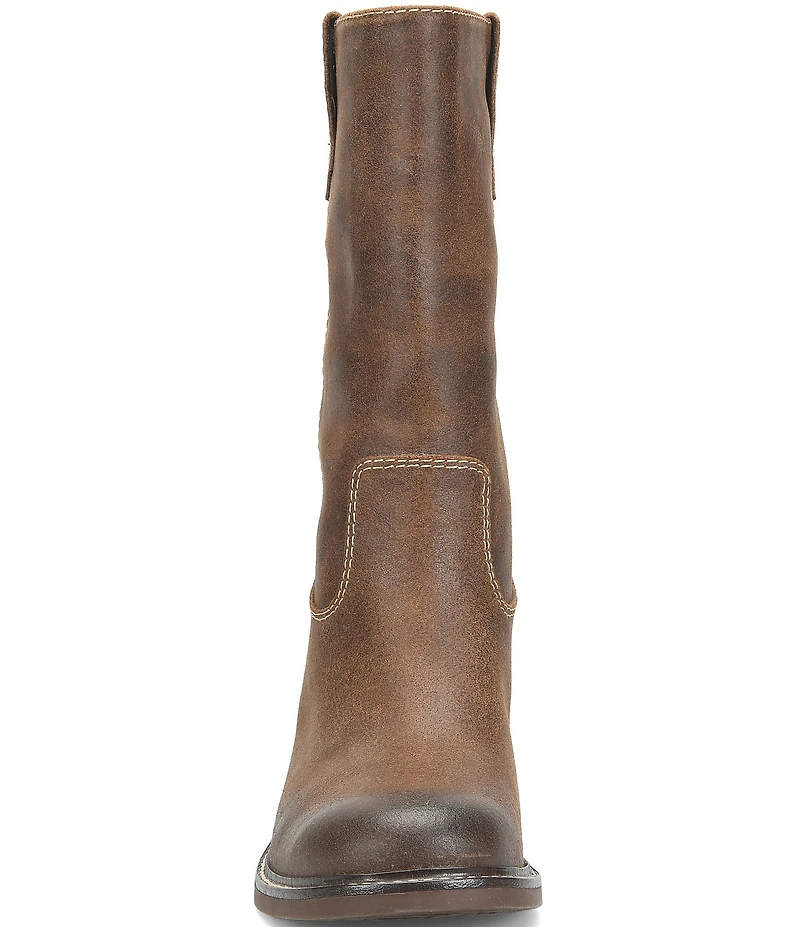 Sofft Tabitha Leather Pull Tab Mid Calf Boots