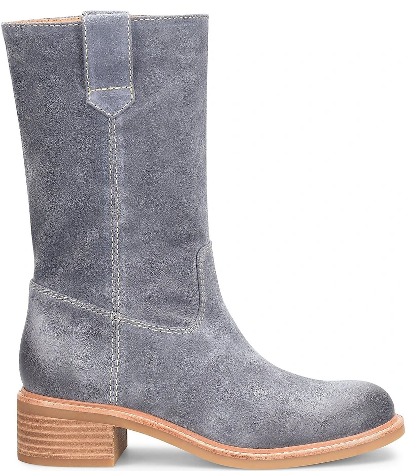 Sofft Tabitha Pull Tab Suede Mid Calf Boots