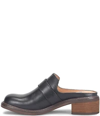 Sofft Tiffany Leather Buckle Hardware Strap Mules