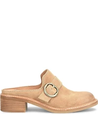 Sofft Tiffany Suede Buckle Strap Hardware Mules