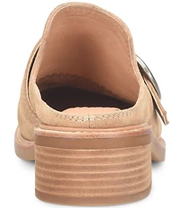 Sofft Tiffany Suede Buckle Strap Hardware Mules