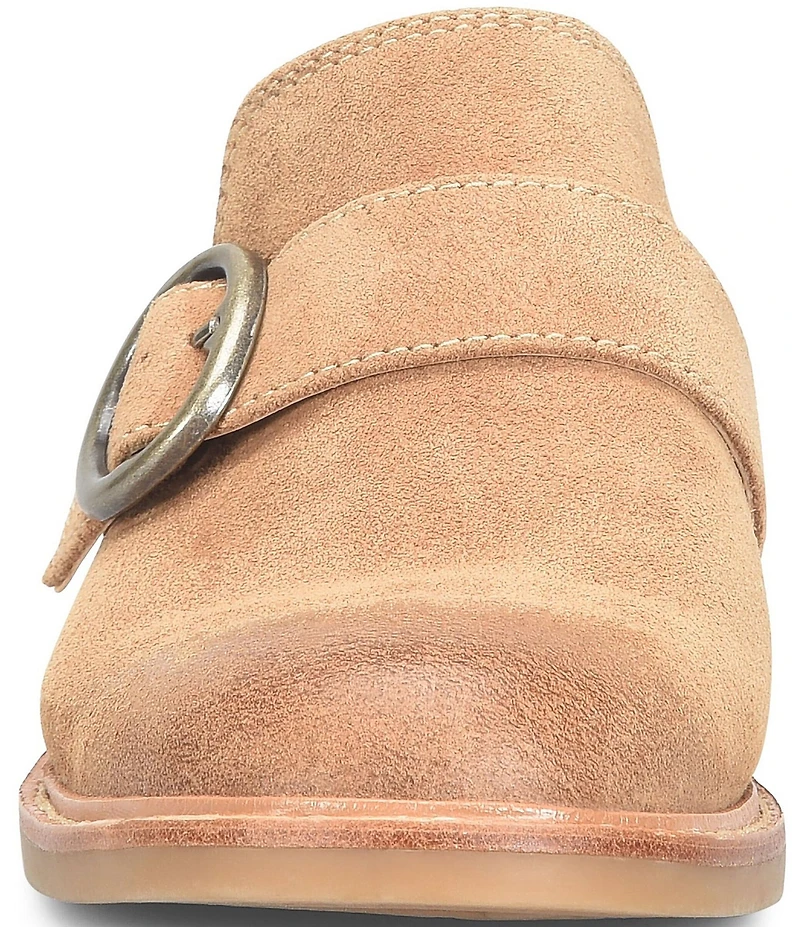 Sofft Tiffany Suede Buckle Strap Hardware Mules