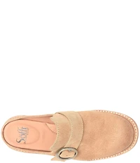 Sofft Tiffany Suede Buckle Strap Hardware Mules