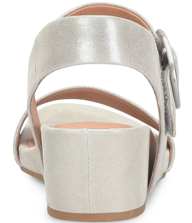 Sofft Vaya Leather Wedge Sandals