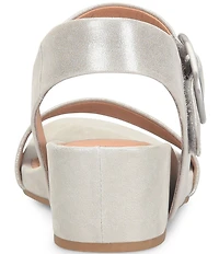 Sofft Vaya Leather Wedge Sandals