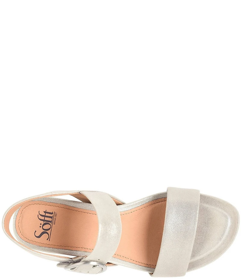 Sofft Vaya Leather Wedge Sandals