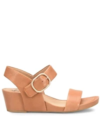 Sofft Vaya Leather Wedge Sandals