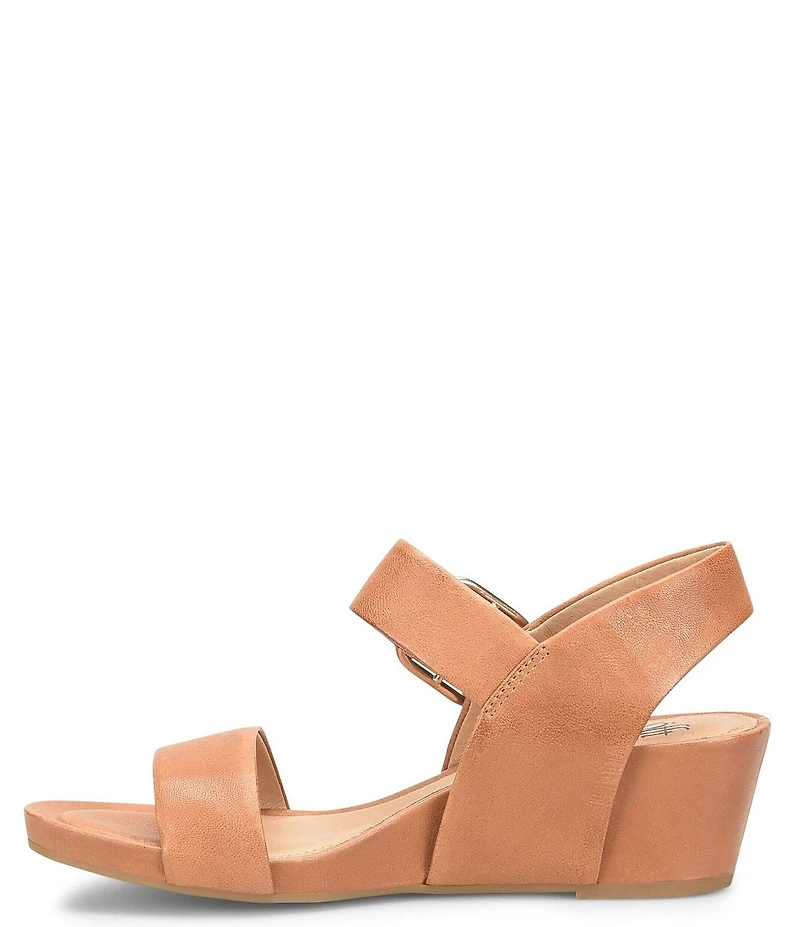 Sofft Vaya Leather Wedge Sandals