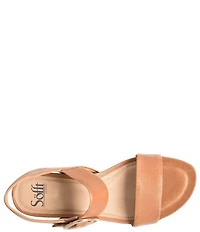 Sofft Vaya Leather Wedge Sandals