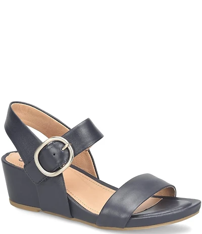 Sofft Vaya Leather Wedge Sandals