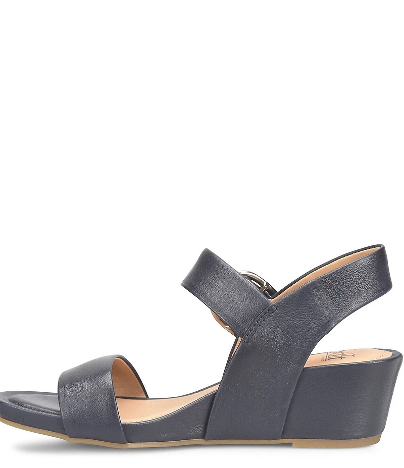 Sofft Vaya Leather Wedge Sandals